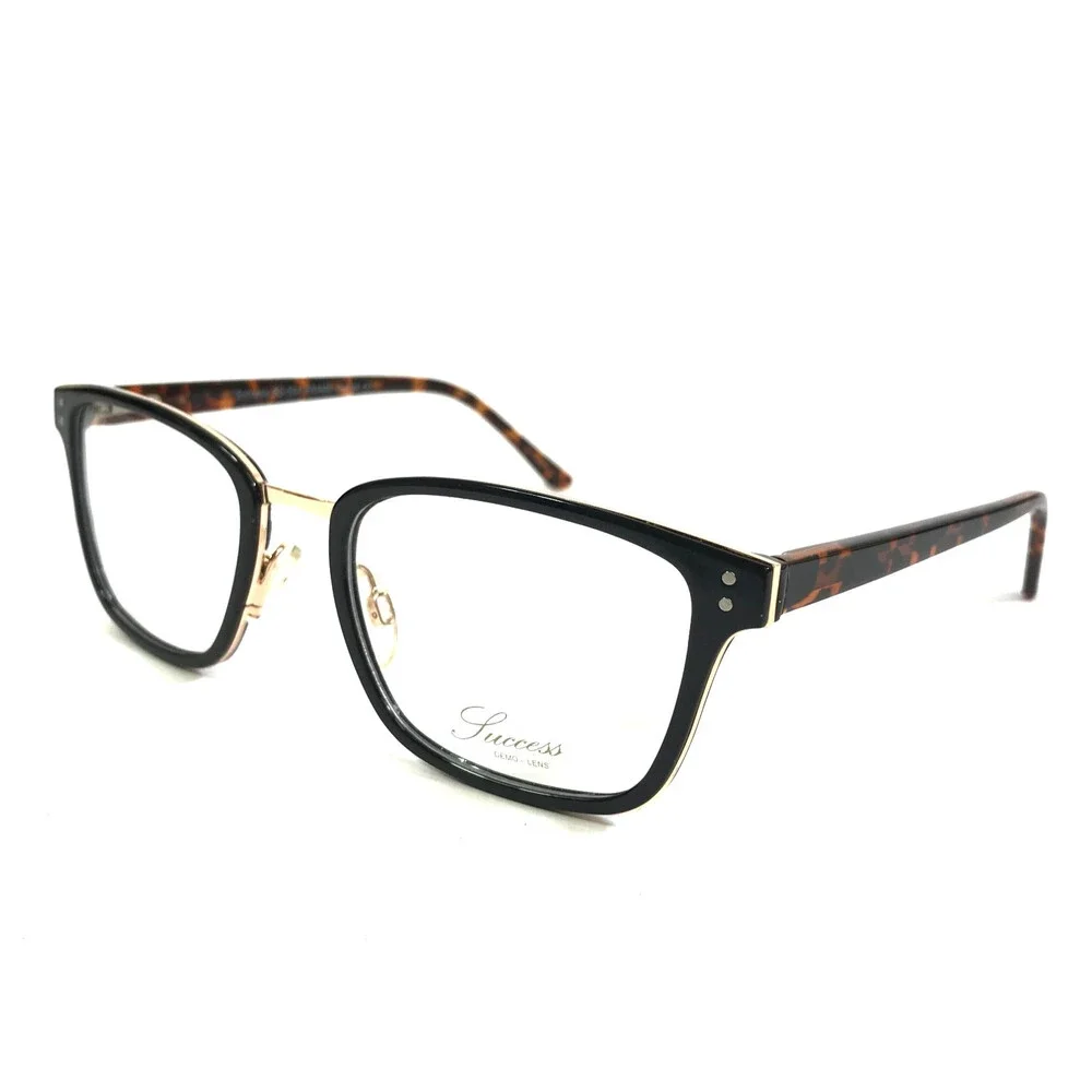 Success Eyeglasses Frames SS-504 BLACK/TORT Black Tortoise Full Rim 51-19-140